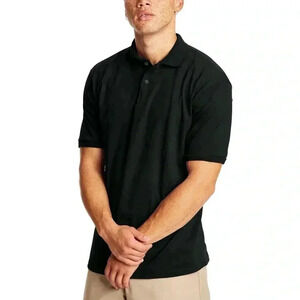 XL HANES ECO SMART BLACK POLO
